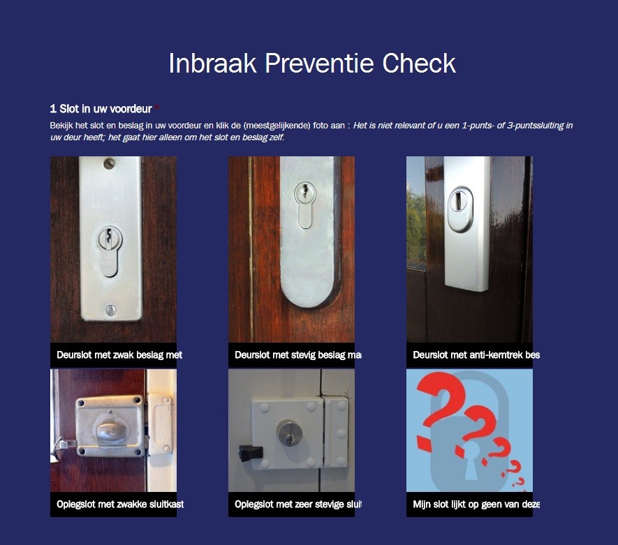 Inbraak Preventie Check van het NIPW