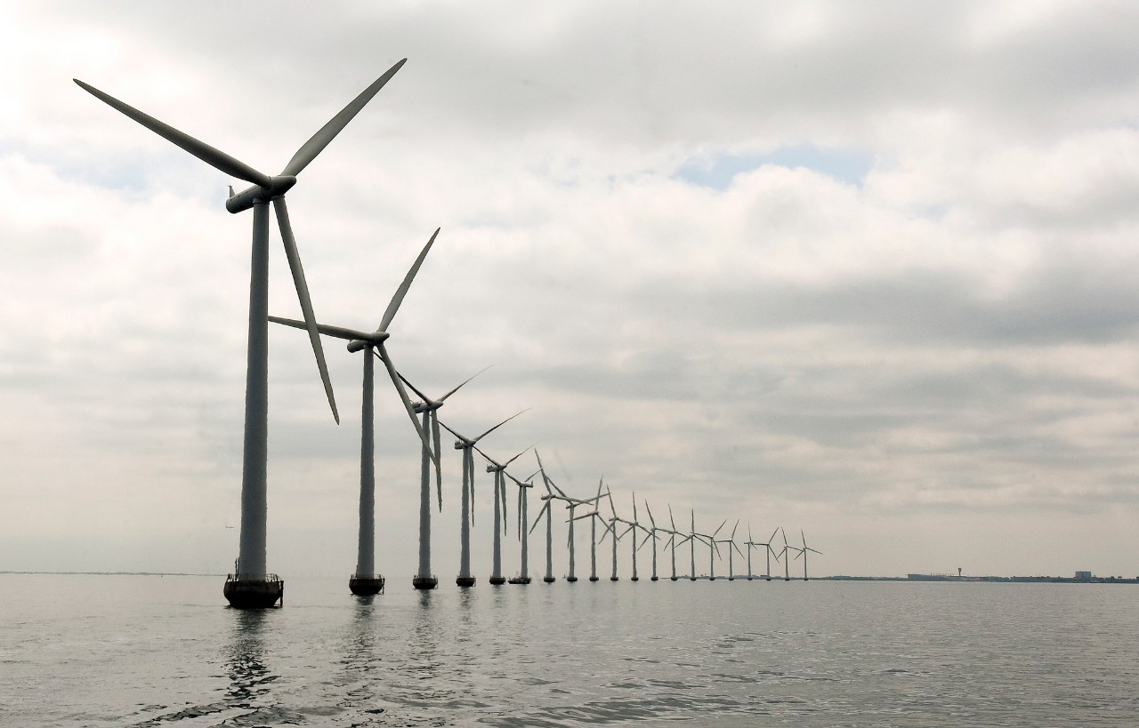 Windmolens in zee voor duurzame energie