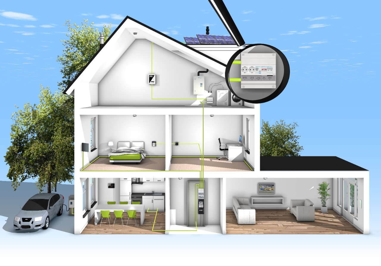 Woonhuis met elektrische oplossingen van Hager