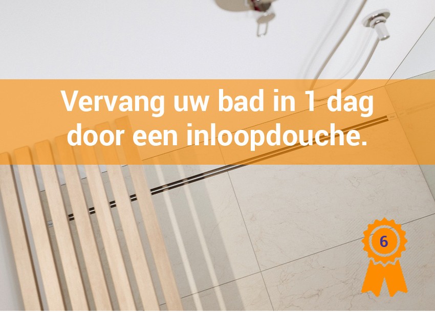 Vervang uw bad in een dag door een inloopdouche