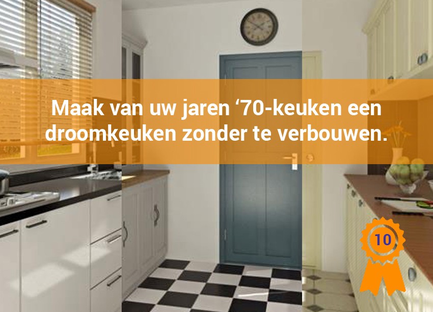 Maak van uw jaren '70-keuken een droomkeuken zonder deze te verbouwen