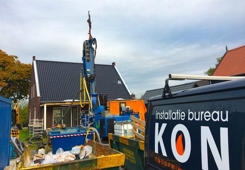 Grondboring voor bodemwarmtepomp met Installatiebureau Kon