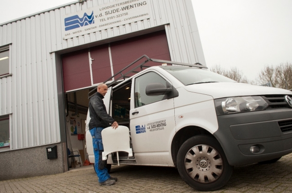 Het pand van vd Sijde-Wenting in Hellevoetsluis