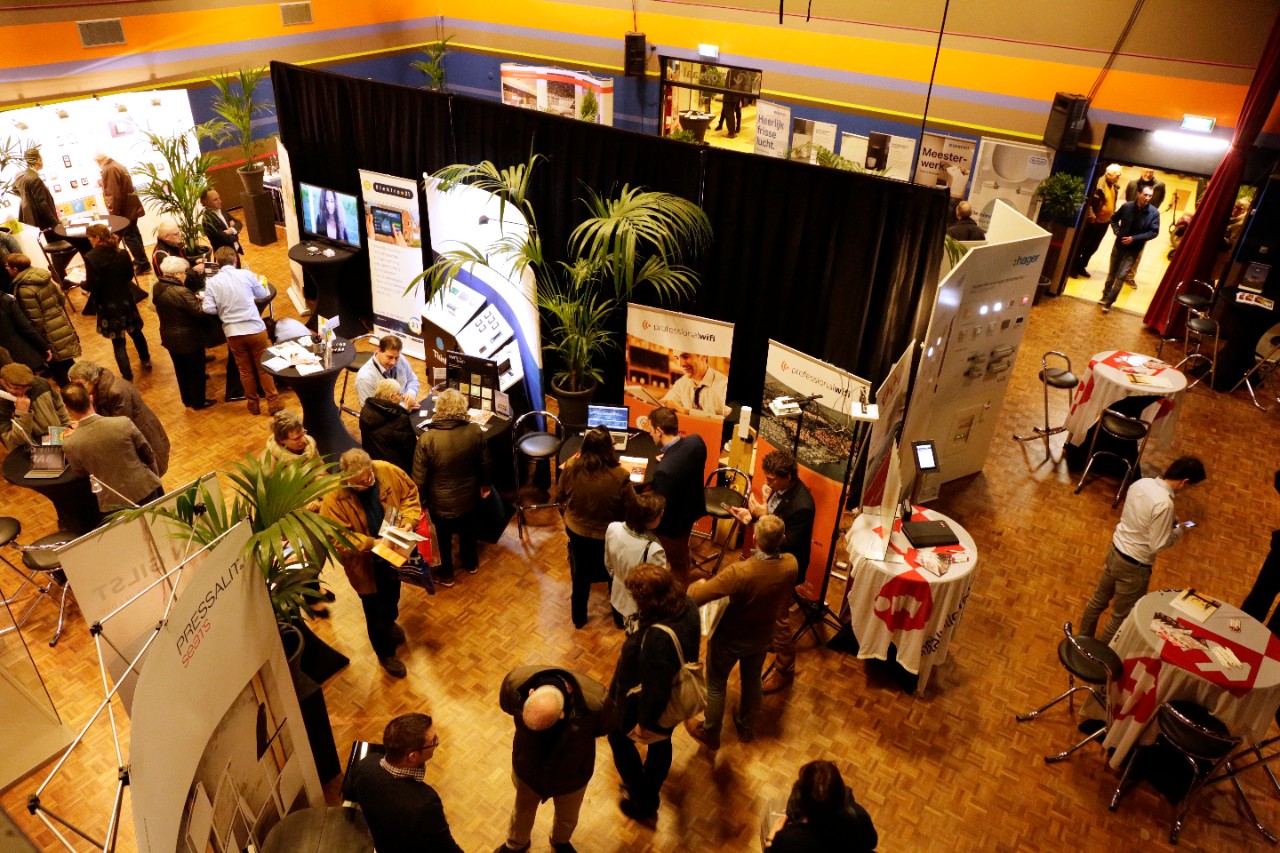 De stands op de Comfortabel Thuis Beurs - Foto door LinD'sign fotografie