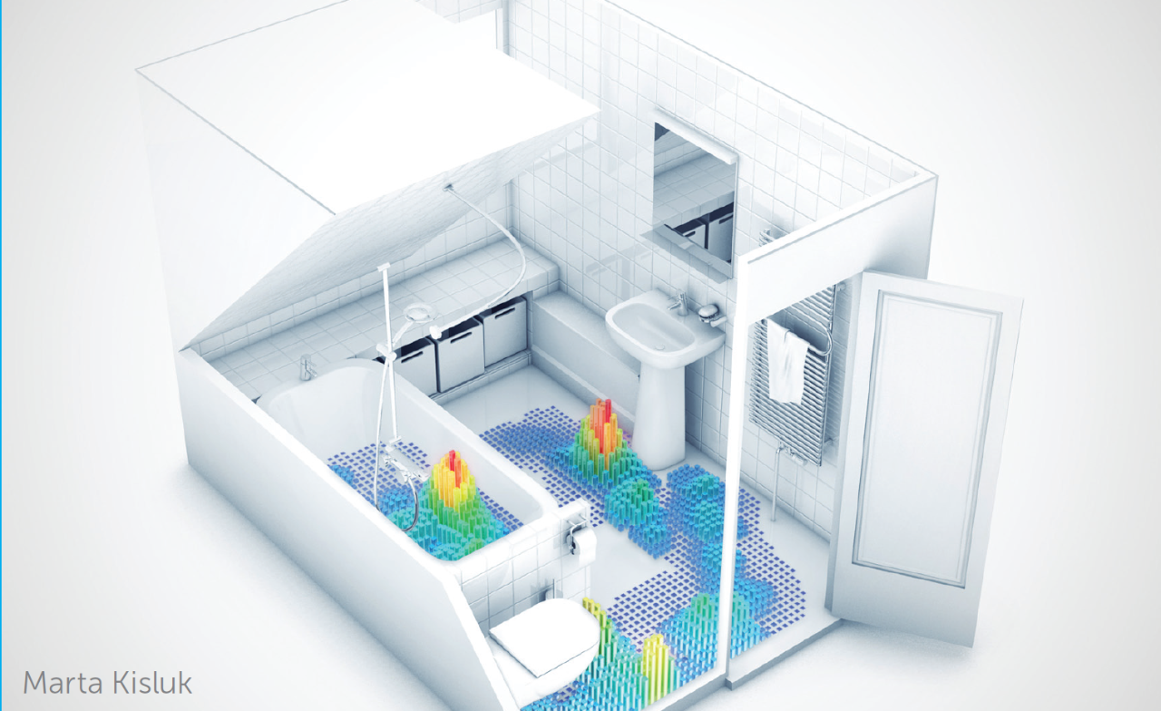 3D-model badkamer Marta Kisluk, beeld: Ideal Standard