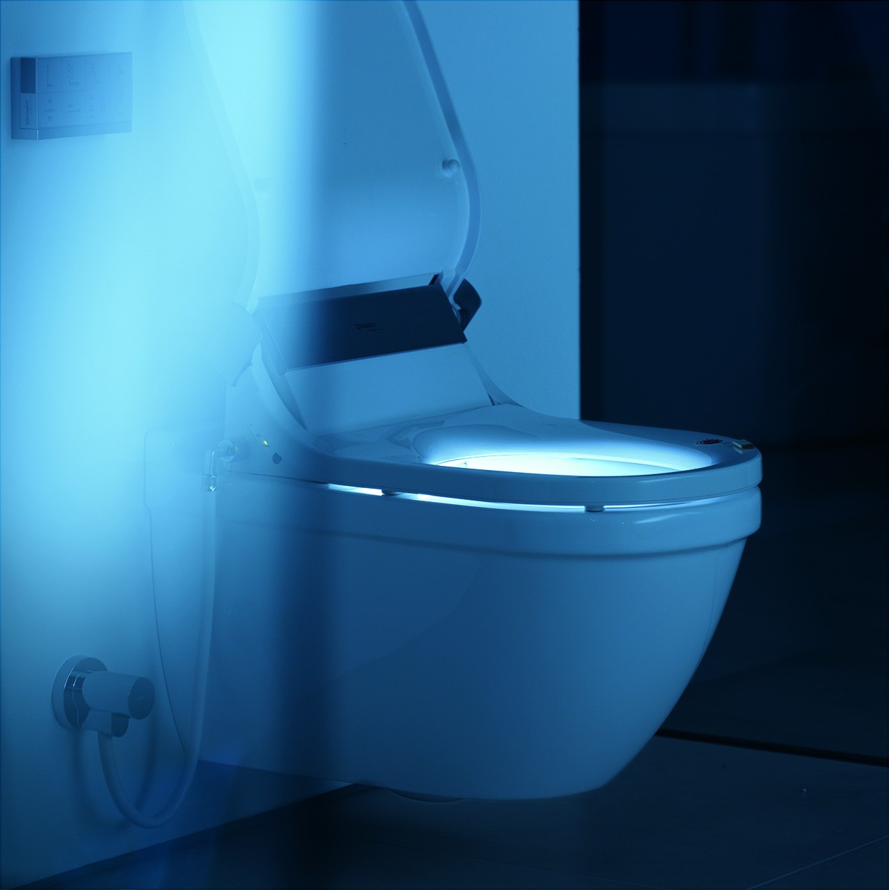 LED-verlichting in de Sensowash douche-wc