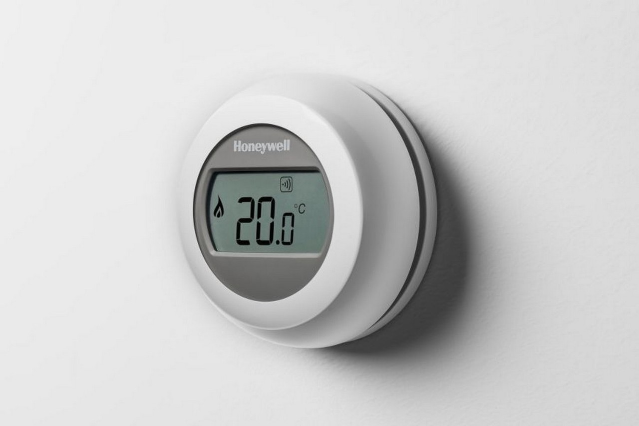 Honeywell Round Connected op de muur