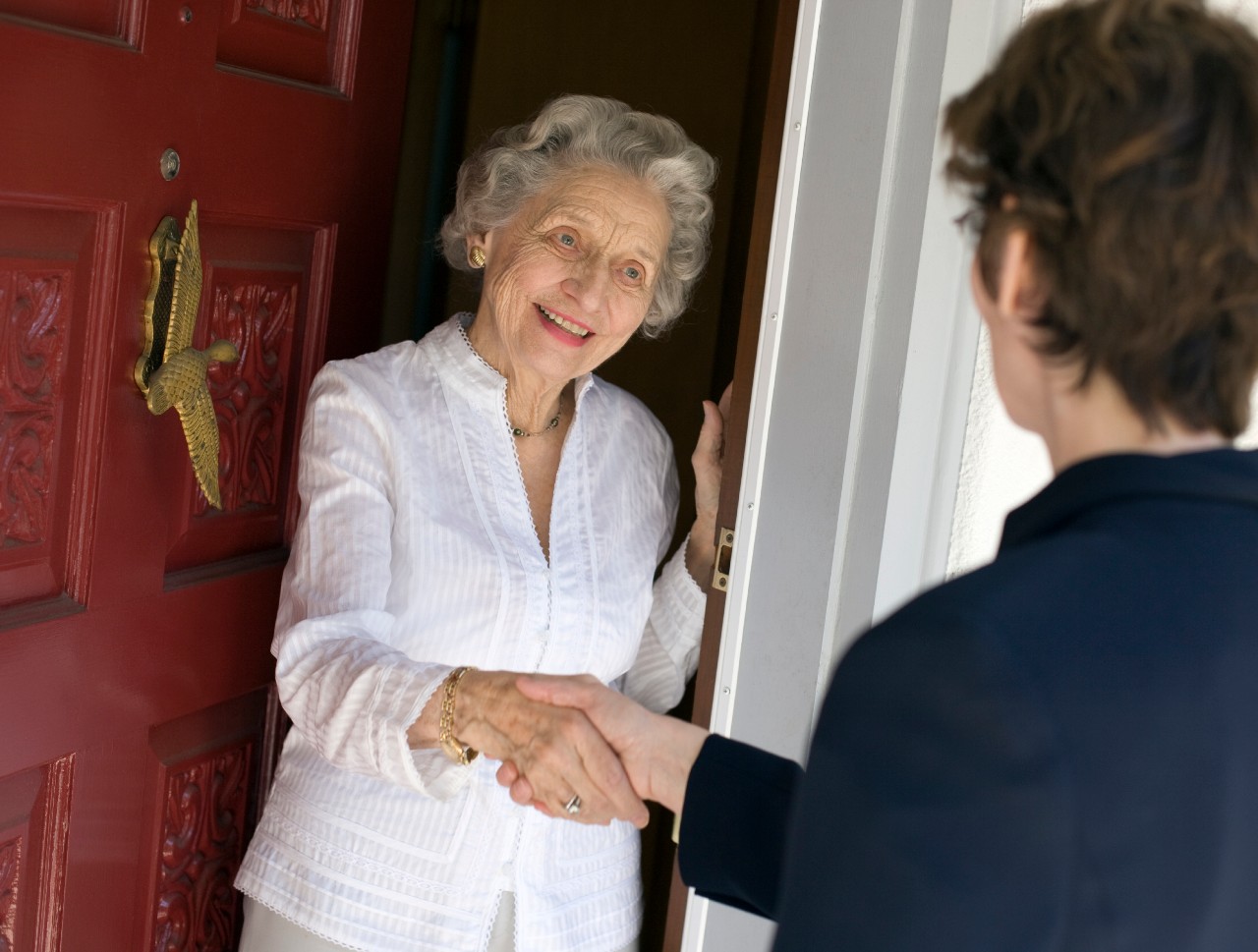 Voordeur seniorenwoning